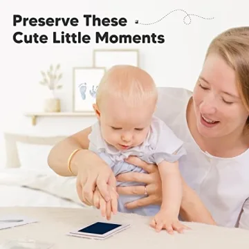 4-Pack Inkless Hand and Footprint Kit - Ink Pad for Baby Hand and Footprints - Dog Paw Print Kit,Dog Nose Print Kit - Baby Footprint Kit, Clean Touch Baby Foot Printing Kit, Handprint Kit(Midnights)