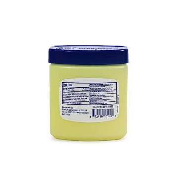 MED PRIDE Pure White Petroleum Jelly Tub 8 OZ - Effective Skin Protectant For Dry Skin, Rashes, Minor Burns & Wounds- Powerful Moisturizer For Chapped Lips, Dry Hands, Chaffed Skin & Diaper Rash