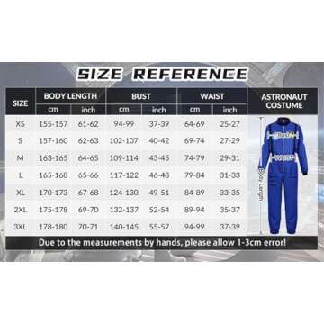 Men's Adult Astronaut Spaceman Costume Coverall Pilot Air Force Flight Jumpsuit Halloween Dress Up P...