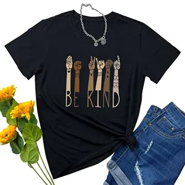 BLACKOO Women Graphic T-Shirt - Soft, Comfy Casual Wear for All Ages!