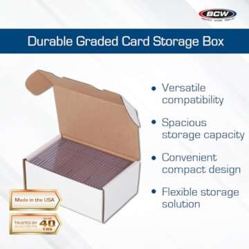 BCW Graded Card Storage Box - The Ultimate Solution for Card Collectors