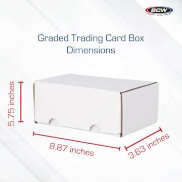 BCW Graded Card Storage Box - Durable & Versatile