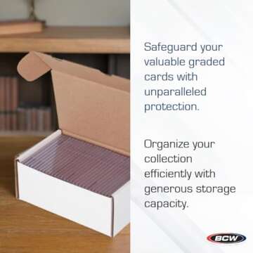 BCW Graded Card Storage Box - Durable & Versatile