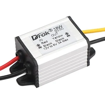 DROK 12V to 6V Waterproof DC Buck Converter for Electronics
