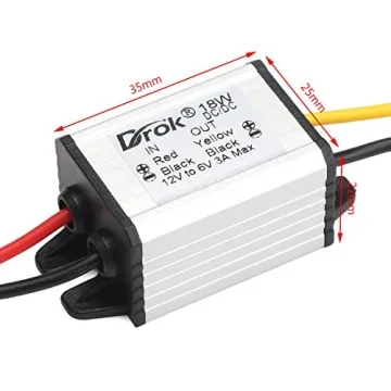 DROK 12V to 6V Waterproof DC Buck Converter for Electronics