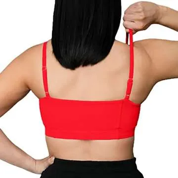 Aoxjox Women's Stylish Workout Bandeau Sports Bra