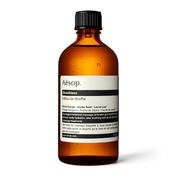 Aesop Breathless Botanical Massage Oil | 100mL | Paraben-Free & Vegan