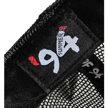 Summer Of "94 - Season 1 - Premium Unisex Adjustable Snapback Mesh Trucker Hat (US, Alpha, One Size, Cerberus - Bipolar)