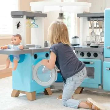Step2 Cook & Care Corner Kids Kitchen Playset & Nursery, Indoor/Outdoor Kitchenette, Interactive Pla...