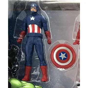 Marvel Avengers Action Figures - Iron Man, Hulk, Black Panther, Captain America, Spider Man, Ant Man, War Machine & Falcon! (8)
