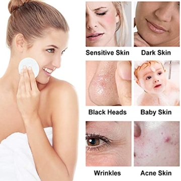 METUUTER Natural Cellulose Facial Sponges - 50 Pcs