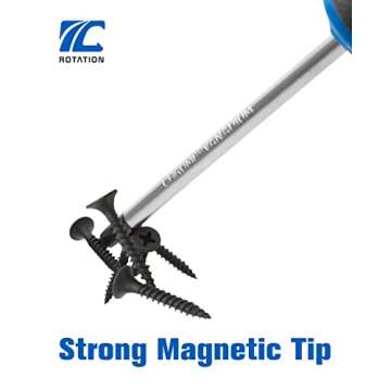 ROTATION 6PCS Magnetic Tip Screwdriver Set, 3 Phillips and 3 Flat, Professional Cushion Grip | 6-Piece Hand Tools Set