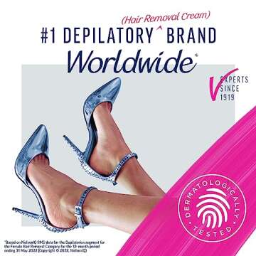 VEET Professional 2 Minute Hair Removal Cream For All Skin Types with Shea Butter | Effective Full B...