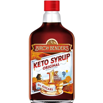 Birch Benders Original Keto Carb-Friendly Syrup - Sugar-Free, Monk Fruit Sweetened, 13 Fl oz