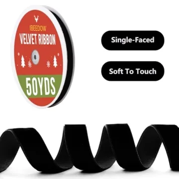 IBEEDOW 3 Rolls Velvet Ribbon Set - Enhance Your Holiday Projects
