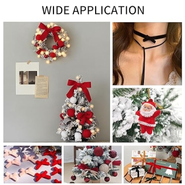 IBEEDOW 3 Rolls Velvet Ribbon Set - Enhance Your Holiday Projects