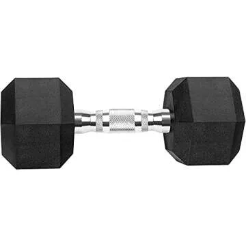150 Pound Hex Dumbbell Set with Rack for Home Gym