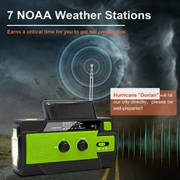 Emergency Hand Crank Weather Radio with Solar