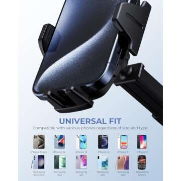 Primoov Cellphone Holder for Car 【Phone Stand for Car】 Phone Holders for Your Car 【360° Rotation】 Car Phone Holders for iPhone 16/15/14/13 Pro Plus Max - Dashboard Cell Phone Holder Easy Installation