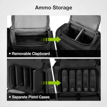 TideWe Tactical Range Backpack for Gun & Ammo Storage