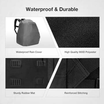 TideWe Tactical Range Backpack for Gun & Ammo Storage