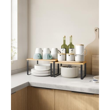 SONGMICS Kitchen Counter Organizer Set of 2