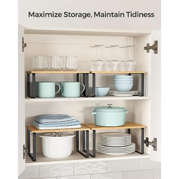 SONGMICS Kitchen Counter Organizer Set of 2