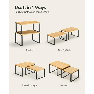 SONGMICS Kitchen Counter Organizer Set of 2