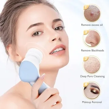COSLUS Facial Cleansing Brush: 7-in-1 Waterproof Spa Device