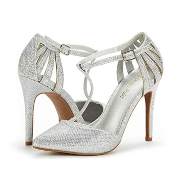 Elegant DREAM PAIRS T-Strap Stiletto Heels for Women
