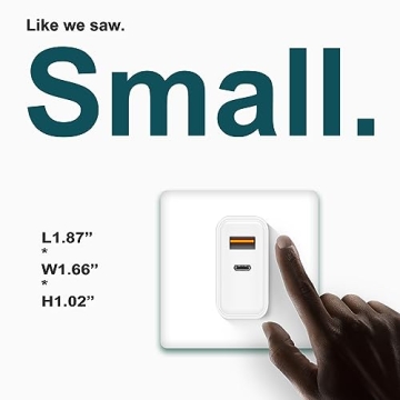 CSODINCE 3 Pack USB C Wall Charger, 20W Durable Dual Port QC+PD 3.0 Power Adapter, Double Fast Plug Charging Block for iPhone 14/14 Pro/13/15/15 Pro/Pro Max/Plus, XS/XR/X, Watch Series 8/7 Cube，White