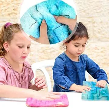 Frienda 2 Pack Fidget Sensory Marble Maze Mats