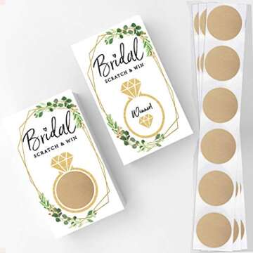 Premium Scratch-Off Raffle Cards – Fun Wedding Shower Game