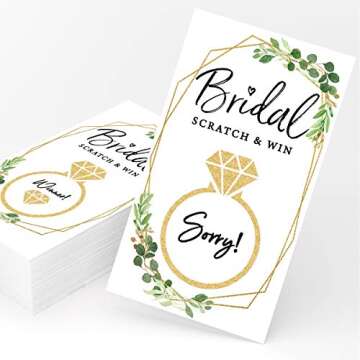 Exciting Scratch-Off Cards for Bridal Showers