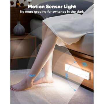 Auxoda Rechargeable Motion Sensor Under Cabinet Lights
