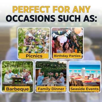 RNOONY Vinyl Fitted Picnic Table Cover with Bench Covers and Bag, 6ft Outdoor Waterproof Windproof Tablecloth with Elastic Edges. Camping RV Gear Campers Must Have 72x30 Inches 4 Pcs Set (Black)