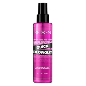 Redken Quick Blowout Heat Protectant Spray | Smooths & Adds Shine | Lightweight Blowdry Styling Prim...