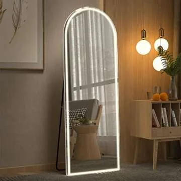 CASSILANDO 63" LED Arched Full Length Wall Mirror