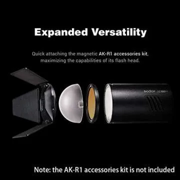 Godox AD100Pro AD100 Pro Pocket Flash Light 100Ws, 2.4G TTL HSS 1/8000s 2600mAh Lithium Battery 360 Full Power Flashes 0.01-1.5s Recycling TTL/M/Multi, Photography Flash for Indoor Outdoor Shooting