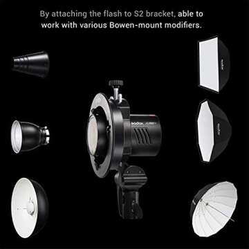 Godox AD100Pro AD100 Pro Pocket Flash Light 100Ws, 2.4G TTL HSS 1/8000s 2600mAh Lithium Battery 360 Full Power Flashes 0.01-1.5s Recycling TTL/M/Multi, Photography Flash for Indoor Outdoor Shooting