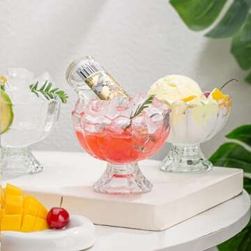 Elegant Aurfedes 6oz Glass Dessert Bowls for Every Occasion