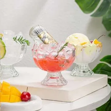 Elegant Aurfedes 6oz Glass Dessert Bowls for Every Occasion