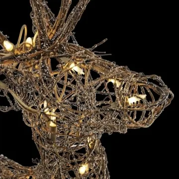 Outdoor Rattan Holiday Reindeer Lawn Decoration