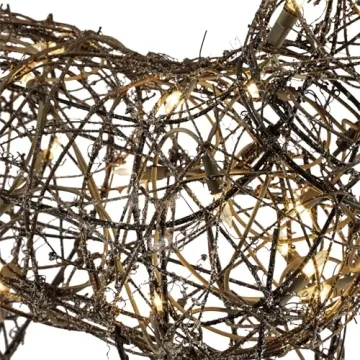 Outdoor Rattan Holiday Reindeer Lawn Decoration