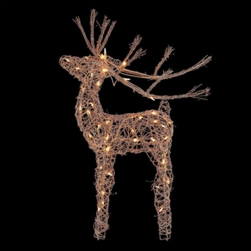 Outdoor Rattan Holiday Reindeer Lawn Decoration