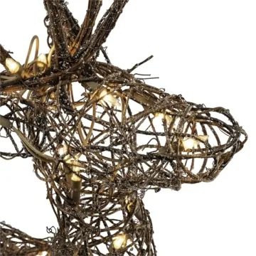 Outdoor Rattan Holiday Reindeer Lawn Decoration