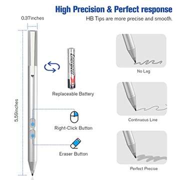 Affordable Surface Pen with 2500h Battery Life