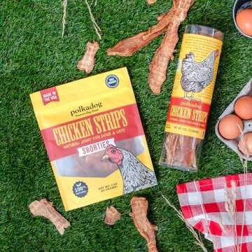 Polkadog Chicken Strip Jerky Treats for Dogs and Cats