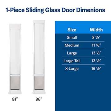 PetSafe Dog Door for Sliding Glass Doors - Large, Easy Install