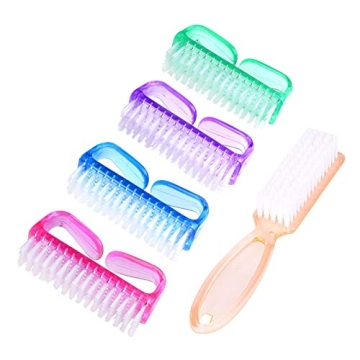 Handle Grip Nail Brush, Hand Fingernail Scrub Cleaning Brushes for Toes and Nails Cleaner, Pedicure ...